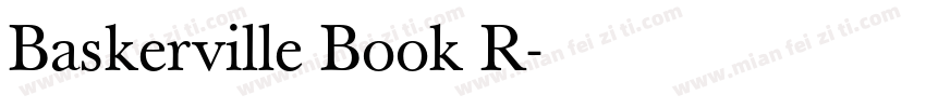 Baskerville Book R字体转换